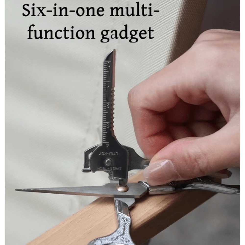 6in1 EDC Keychain MultiTool Folding Pocket Pliers Screwdriver Bottle Opener For Camping And Every 3