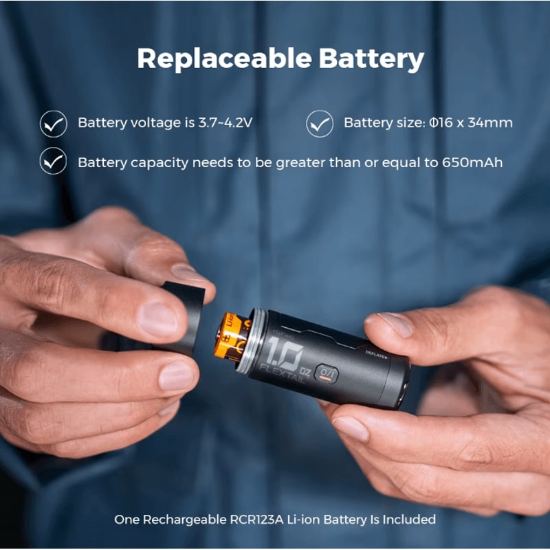 FLEXTAIL Zero Pump UltraMini Air Pump Portable Electric Inflator For Sleeping Pads Camping Gear 2