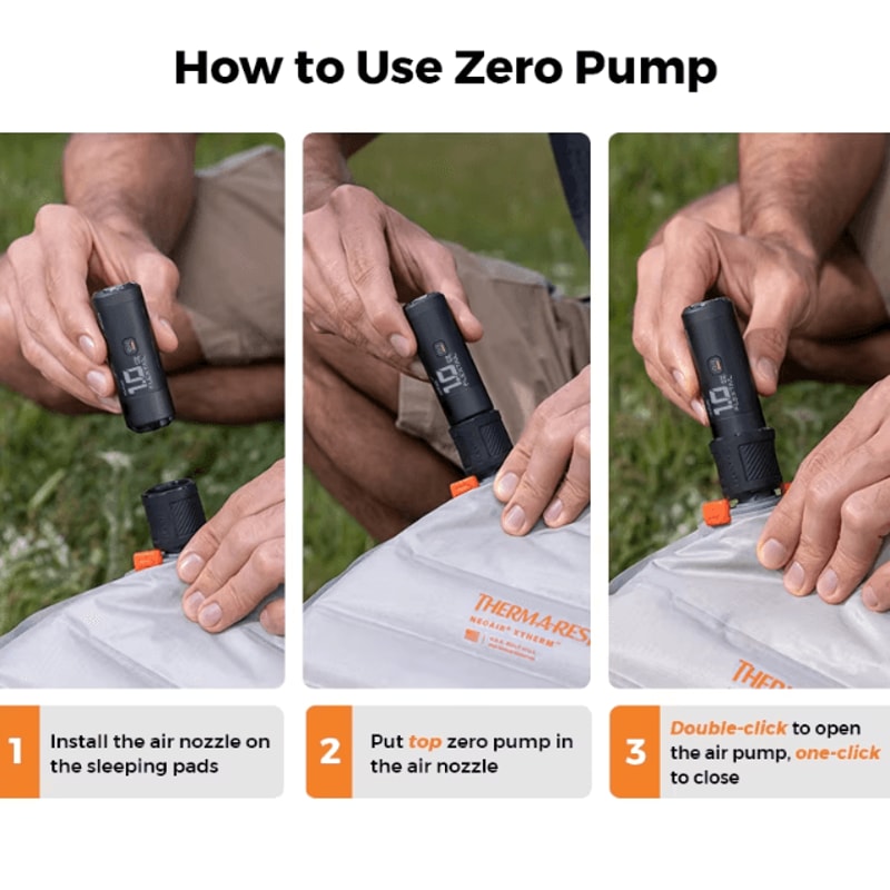FLEXTAIL Zero Pump UltraMini Air Pump Portable Electric Inflator For Sleeping Pads Camping Gear 5