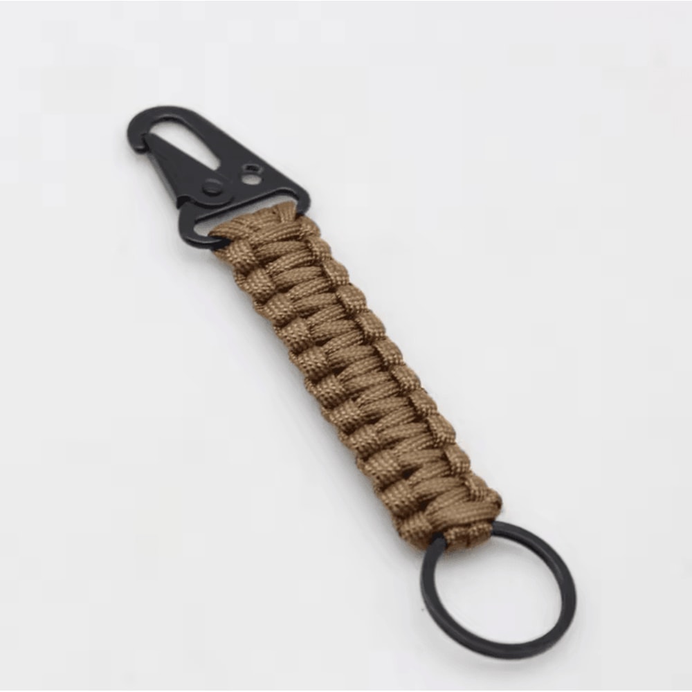 HeavyDuty Paracord Keychain With Carabiner Military Braided Survival Keychain Lanyard For Camping 13