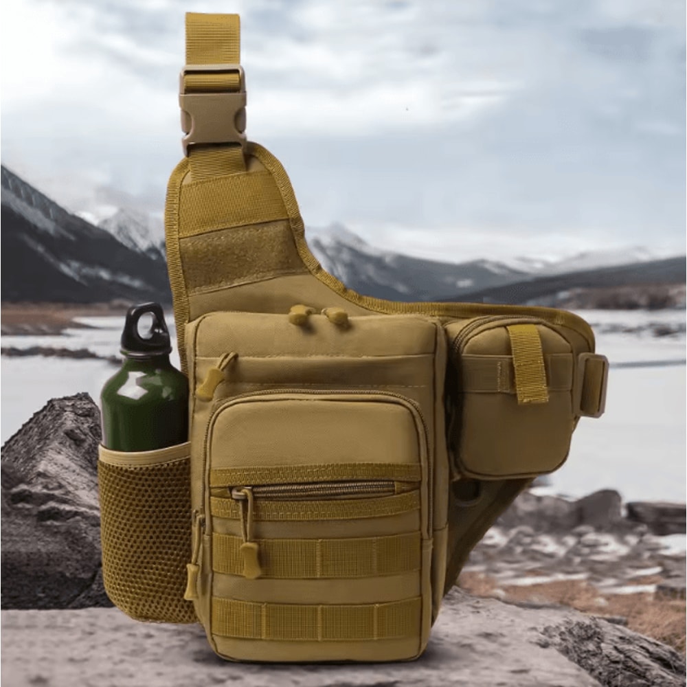 Tactical Chest Pouch Bag MOLLE Crossbody Chest Pack For Hiking Cycling Fishing Outdoor Travel 0