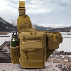 tactical chest pouch bag – molle crossbody chest pack for hiking, cycling, fishing & outdoor travel