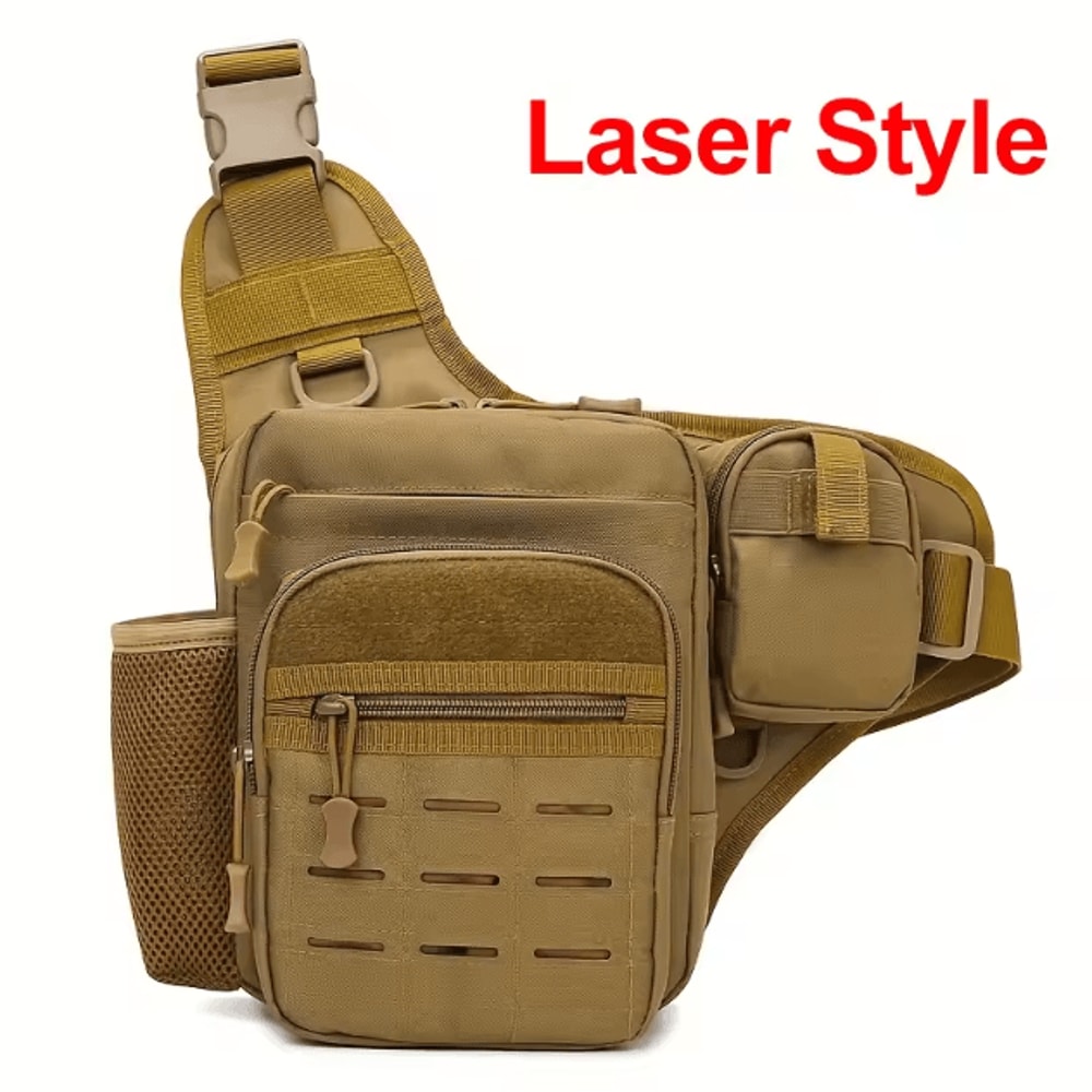 Tactical Chest Pouch Bag MOLLE Crossbody Chest Pack For Hiking Cycling Fishing Outdoor Travel 14