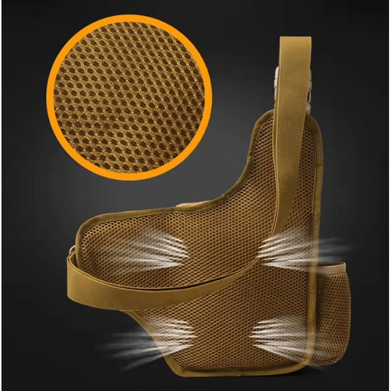 Tactical Chest Pouch Bag MOLLE Crossbody Chest Pack For Hiking Cycling Fishing Outdoor Travel 2