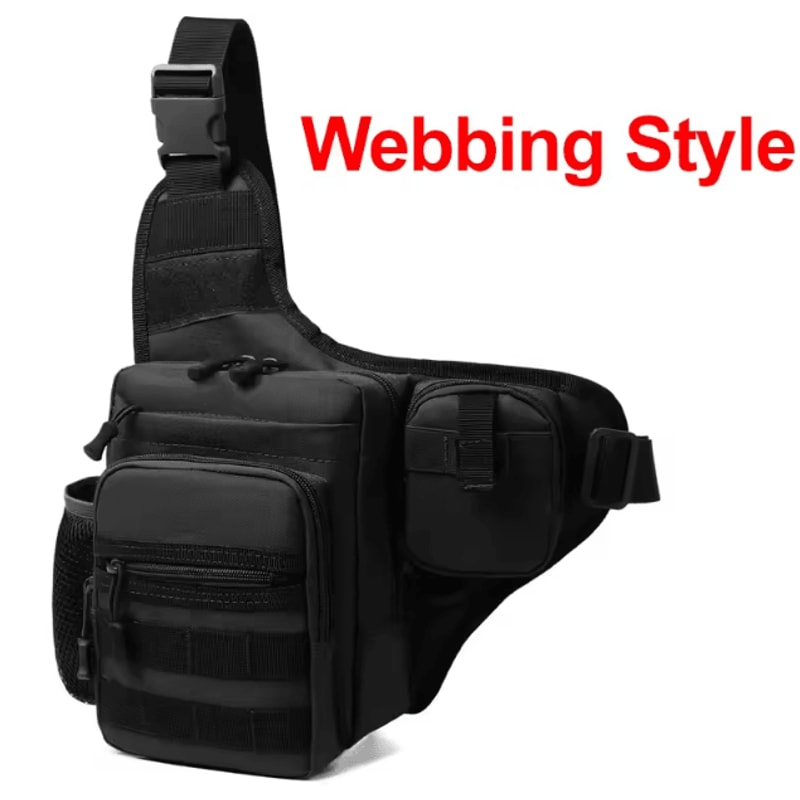 Tactical Chest Pouch Bag MOLLE Crossbody Chest Pack For Hiking Cycling Fishing Outdoor Travel 6