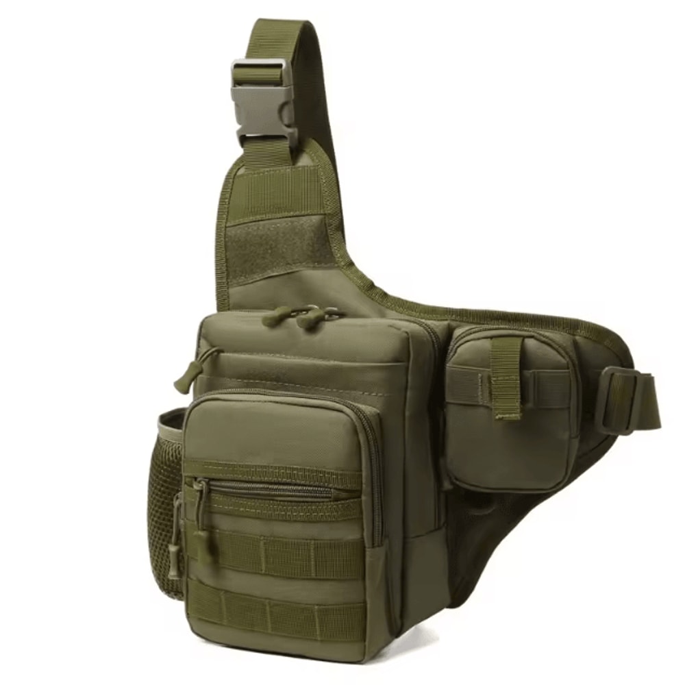 Tactical Chest Pouch Bag MOLLE Crossbody Chest Pack For Hiking Cycling Fishing Outdoor Travel 10