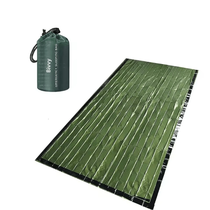 UltraLight Emergency Sleeping Bag Waterproof Mylar Thermal Survival Sleeping Bag For Camping Hikin 8