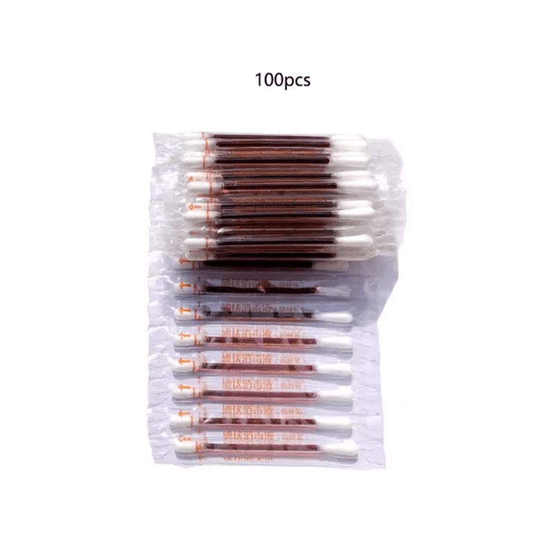 Portable Iodine Disinfectant Cotton Swabs Individually Packed Iodophor Antiseptic Swabs For First 9