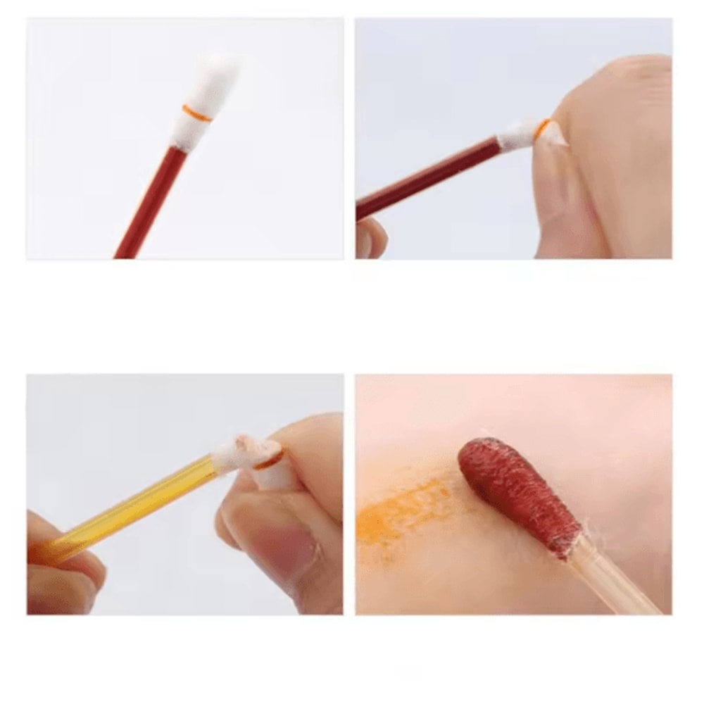 Portable Iodine Disinfectant Cotton Swabs Individually Packed Iodophor Antiseptic Swabs For First 4