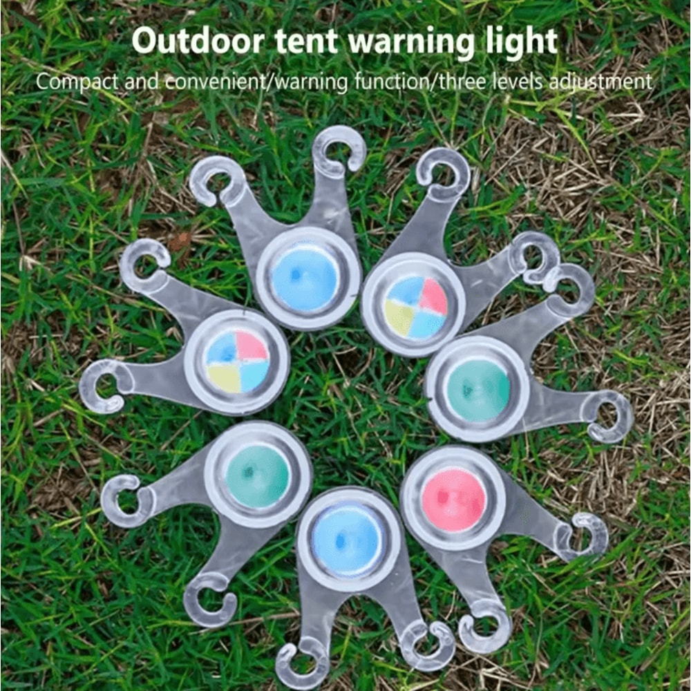Waterproof LED Tent Rope Lights 10Pack Camping Rope Guard Lights For Tent Lines Fishing Night Saf 0