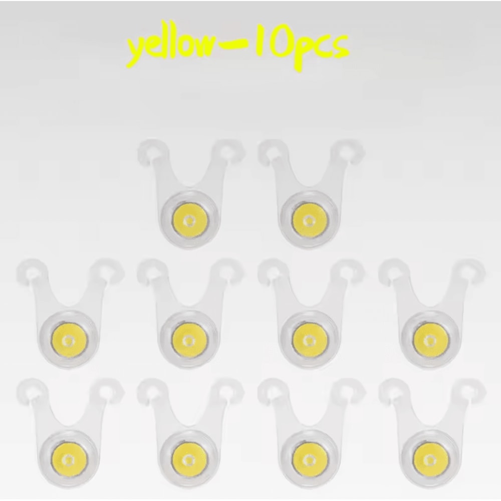 Waterproof LED Tent Rope Lights 10Pack Camping Rope Guard Lights For Tent Lines Fishing Night Saf 8