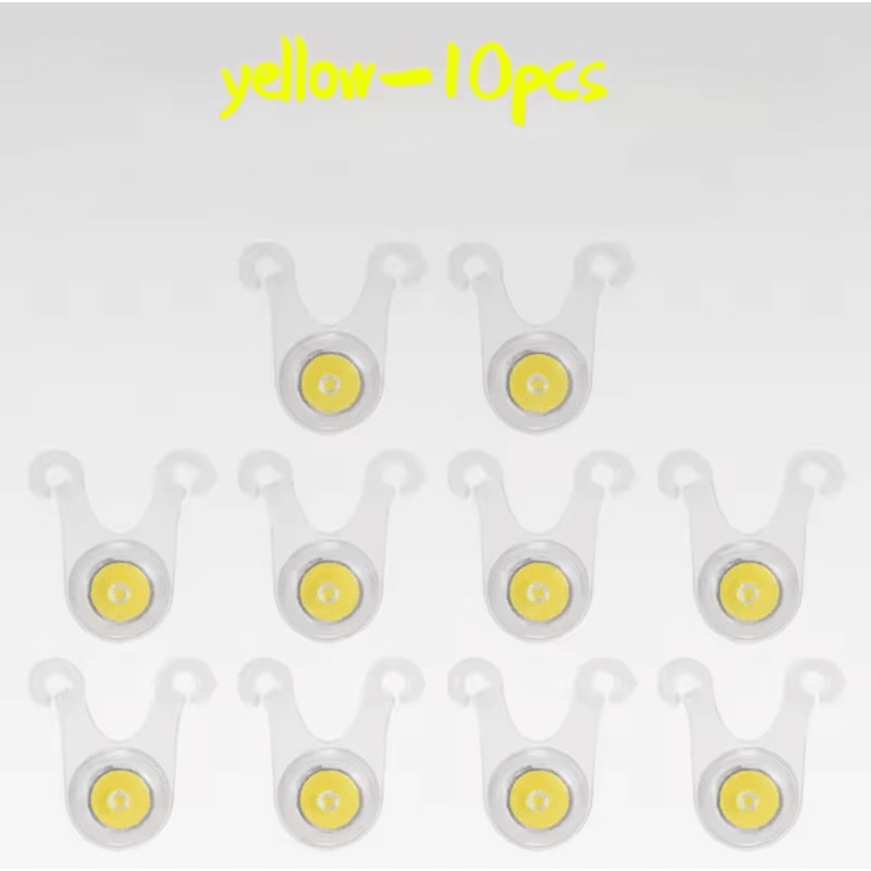 Waterproof LED Tent Rope Lights 10Pack Camping Rope Guard Lights For Tent Lines Fishing Night Saf 8