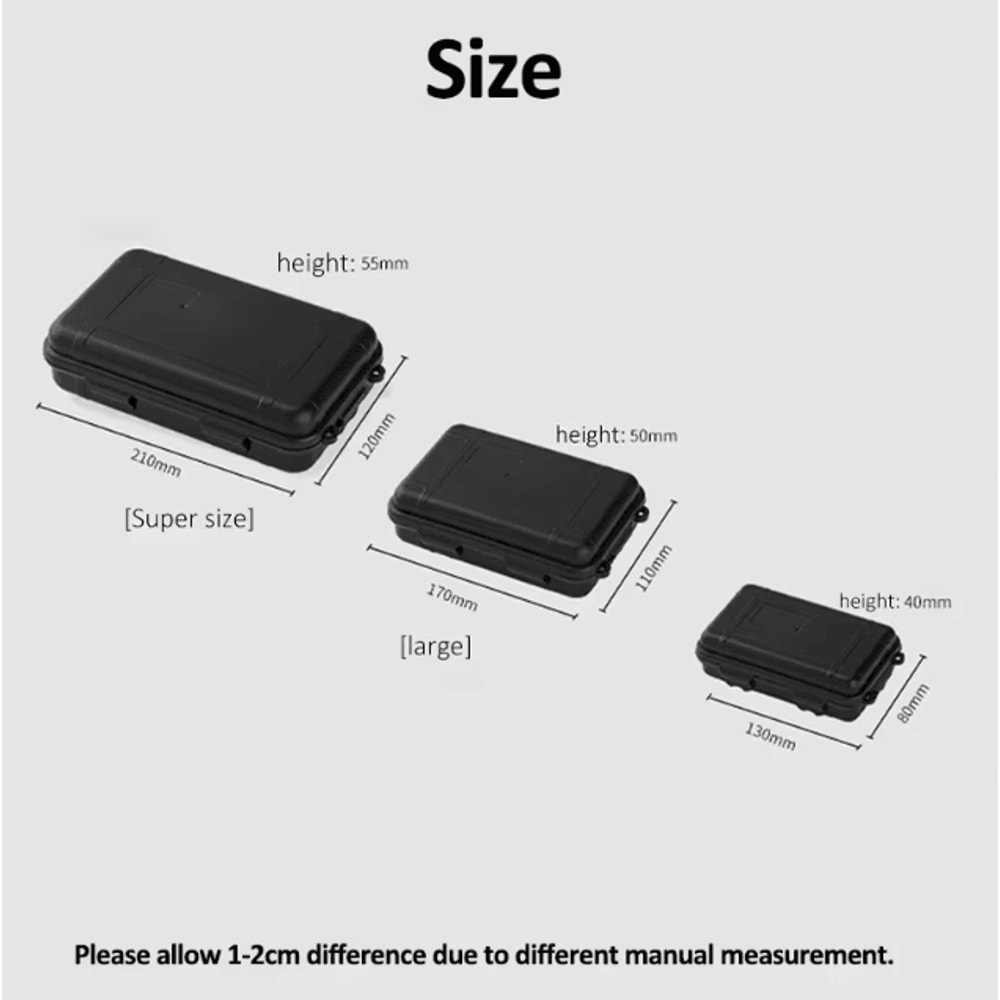 Compact Waterproof EDC Tool Box Shockproof Outdoor Survival Storage Case For Camping Fishing Emer 5