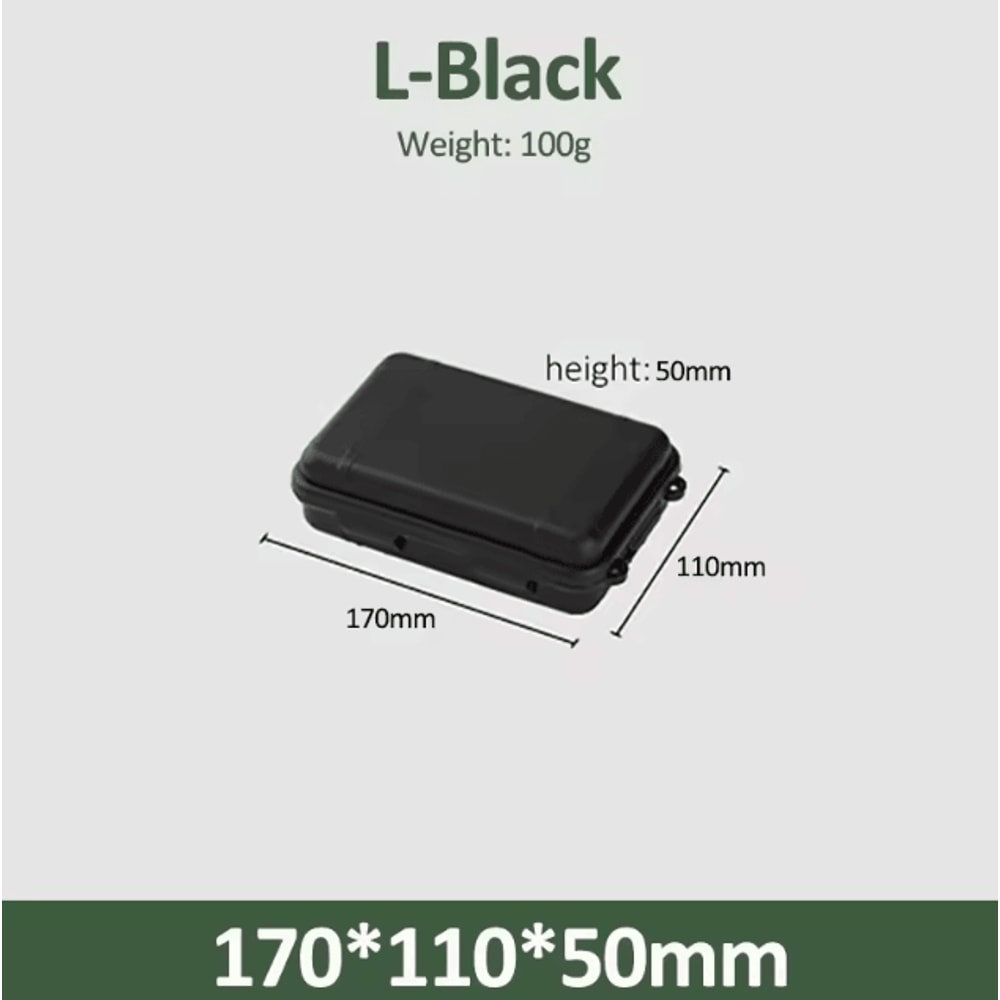 Compact Waterproof EDC Tool Box Shockproof Outdoor Survival Storage Case For Camping Fishing Emer 9