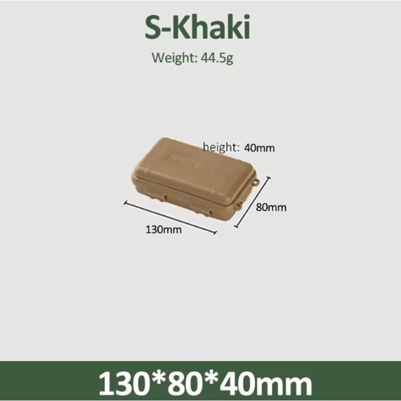 Compact Waterproof EDC Tool Box Shockproof Outdoor Survival Storage Case For Camping Fishing Emer 7