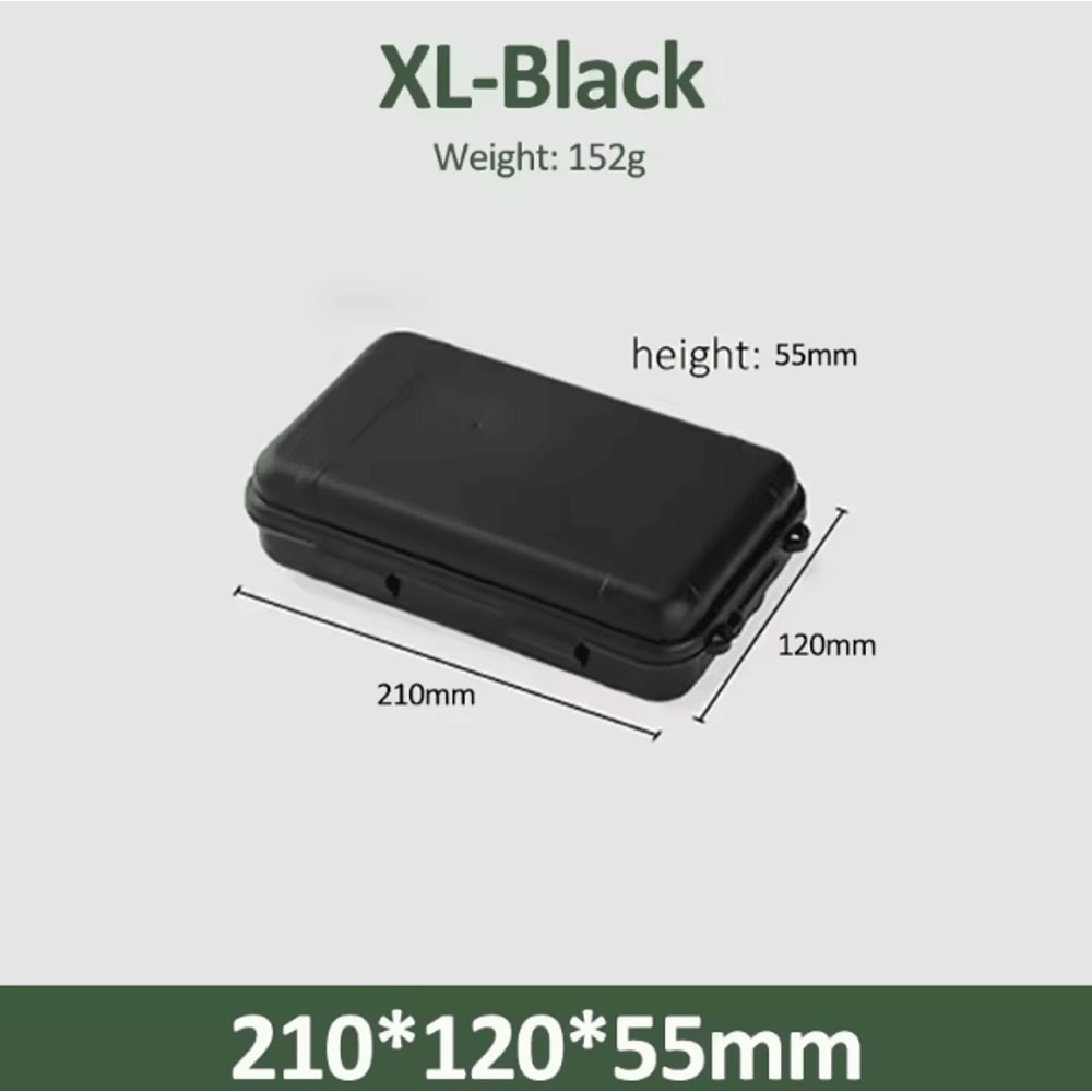 Compact Waterproof EDC Tool Box Shockproof Outdoor Survival Storage Case For Camping Fishing Emer 12