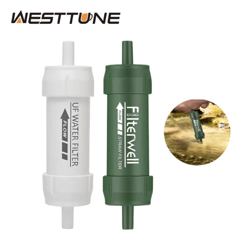 Westtune Portable Water Filter Straw Mini Camping Water Purifier Straw For Hiking Survival Emerge 0