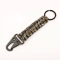 Military Paracord Keychain Carabiner Braided Paracord Survival Keychain With Bottle Opener For Cam 9
