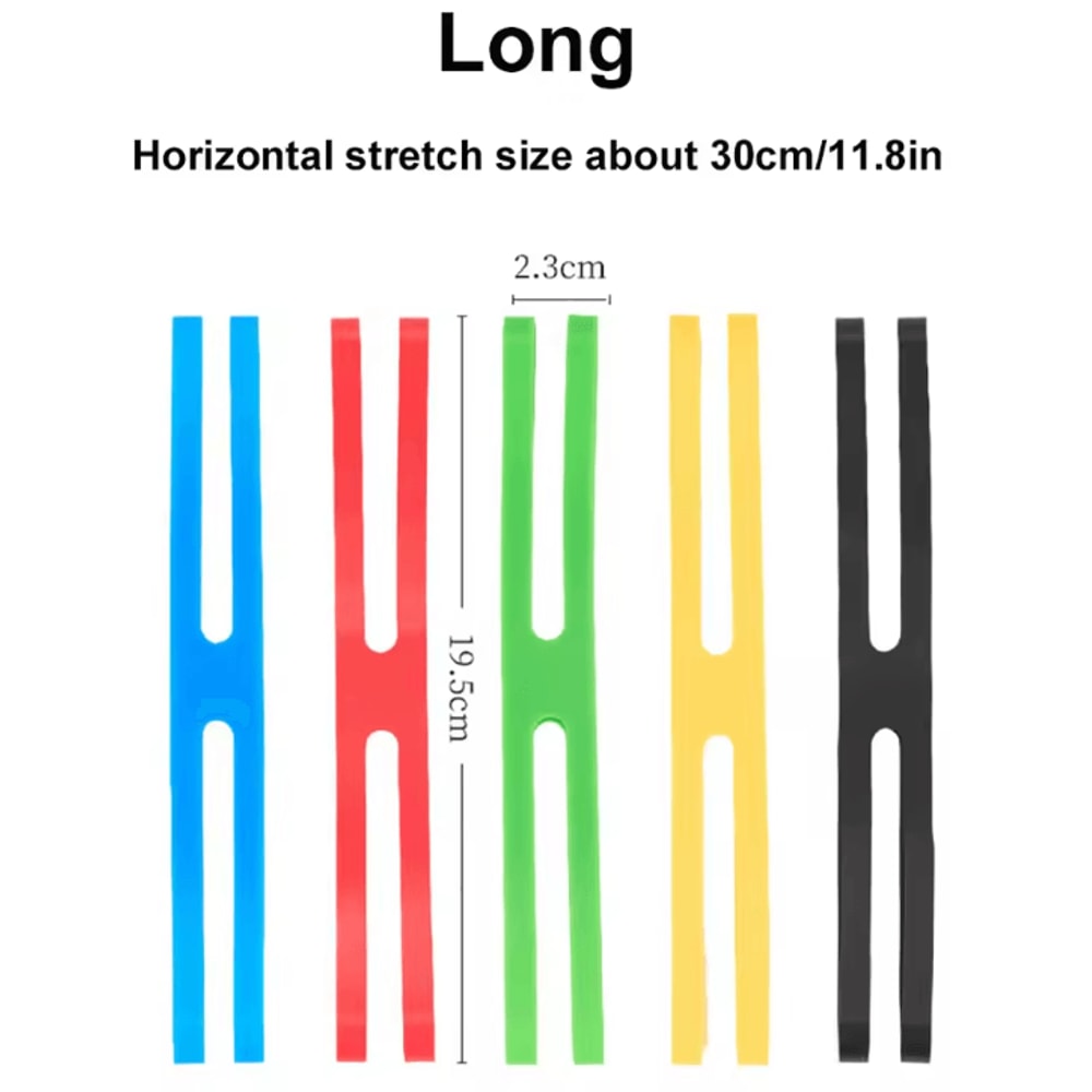 HShaped Camping Cutlery Strap Elastic Silicone Tableware Storage Strap For Camping Hiking Travel 7