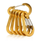 Aluminum Carabiner Clip Set 6PCS DRing Keychain Carabiner Hooks For Camping Hiking Outdoor Gear 9