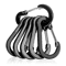 Aluminum Carabiner Clip Set 6PCS DRing Keychain Carabiner Hooks For Camping Hiking Outdoor Gear 10