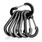 Aluminum Carabiner Clip Set 6PCS DRing Keychain Carabiner Hooks For Camping Hiking Outdoor Gear 10