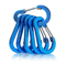 Aluminum Carabiner Clip Set 6PCS DRing Keychain Carabiner Hooks For Camping Hiking Outdoor Gear 11
