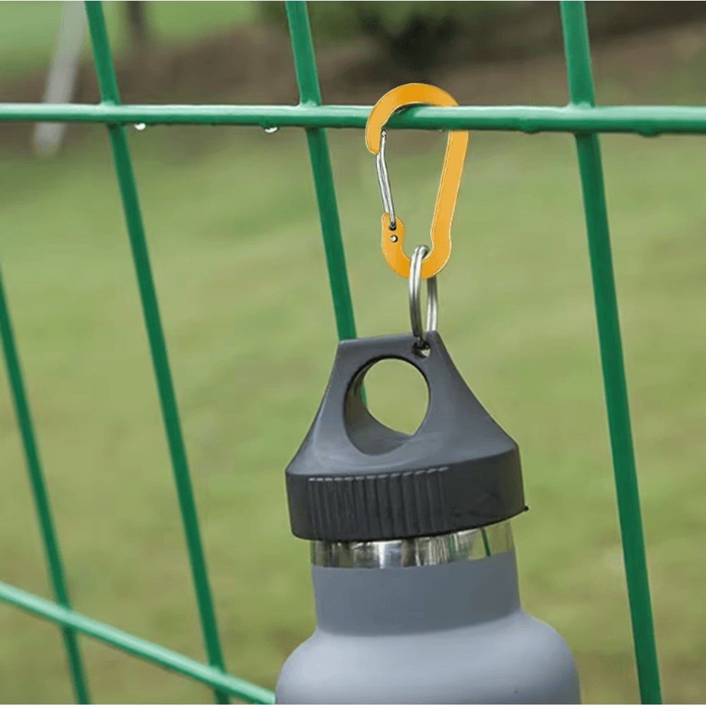 Aluminum Carabiner Clip Set 6PCS DRing Keychain Carabiner Hooks For Camping Hiking Outdoor Gear 2