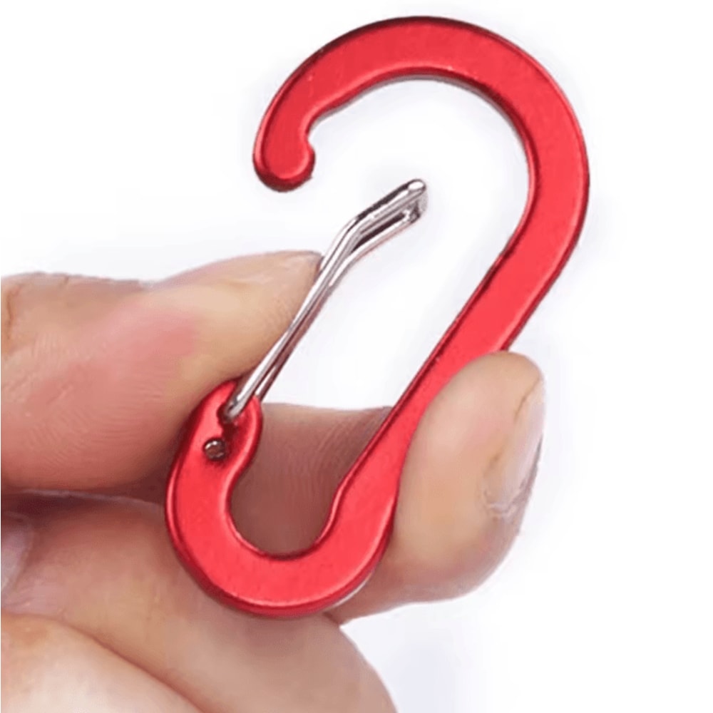 Aluminum Carabiner Clip Set 6PCS DRing Keychain Carabiner Hooks For Camping Hiking Outdoor Gear 3