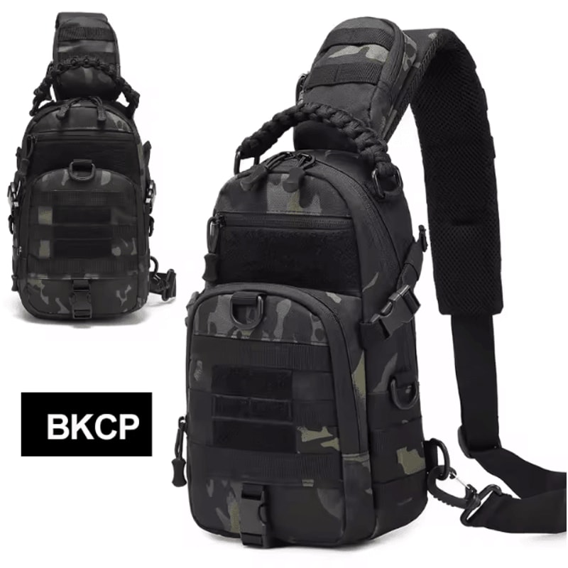 Tactical Camping Chest Sling Bag MOLLE Outdoor Chest Pack For Hiking Cycling Fishing Travel 7