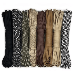 heavy-duty 550 paracord rope – 7-core 4mm parachute cord for camping, hiking, survival & diy gear