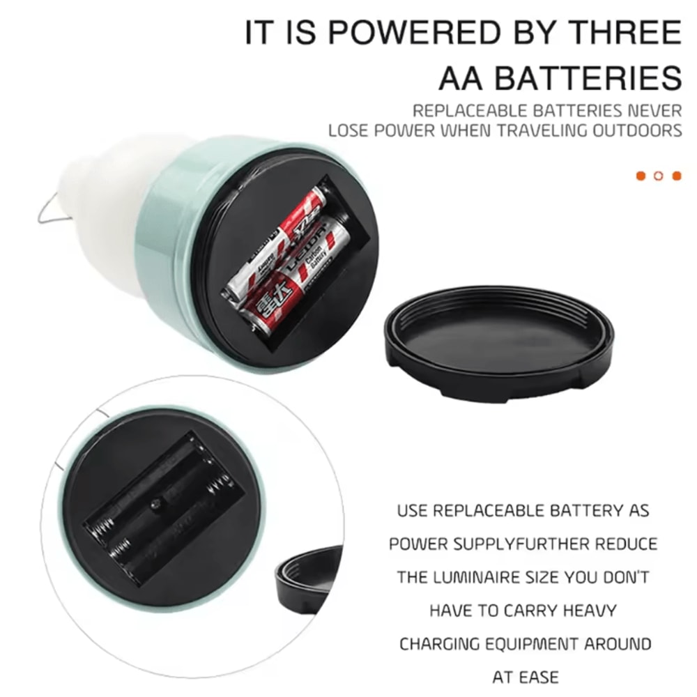 Waterproof Portable Camping Tent Light DualMode LED Camp Lantern For Hiking Climbing Outdoor Adve 3