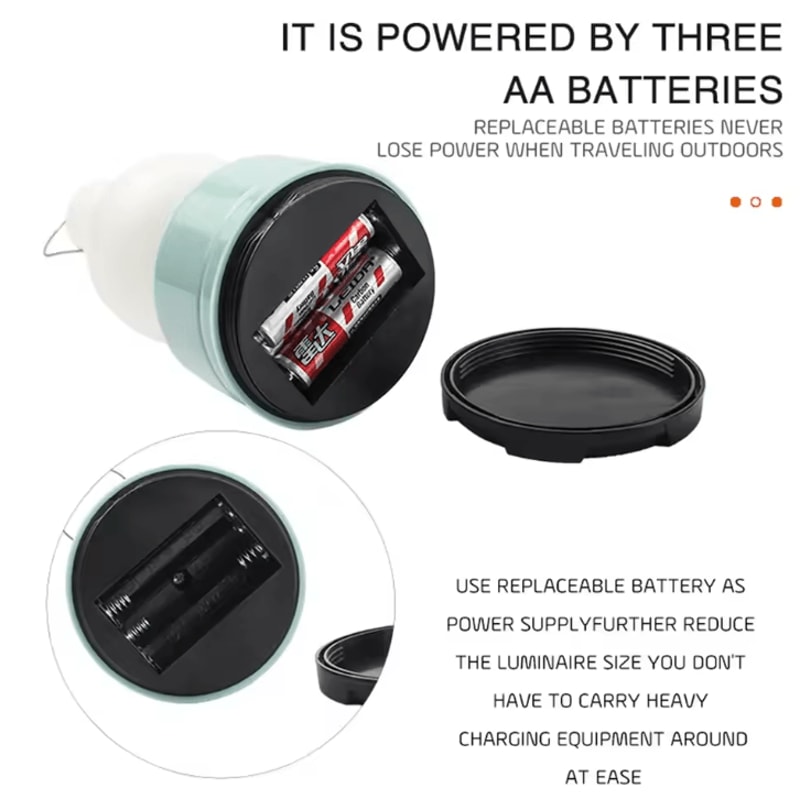 Waterproof Portable Camping Tent Light DualMode LED Camp Lantern For Hiking Climbing Outdoor Adve 3