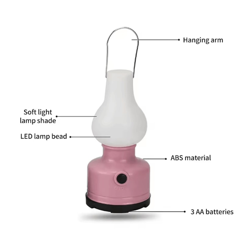 Waterproof Portable Camping Tent Light DualMode LED Camp Lantern For Hiking Climbing Outdoor Adve 4