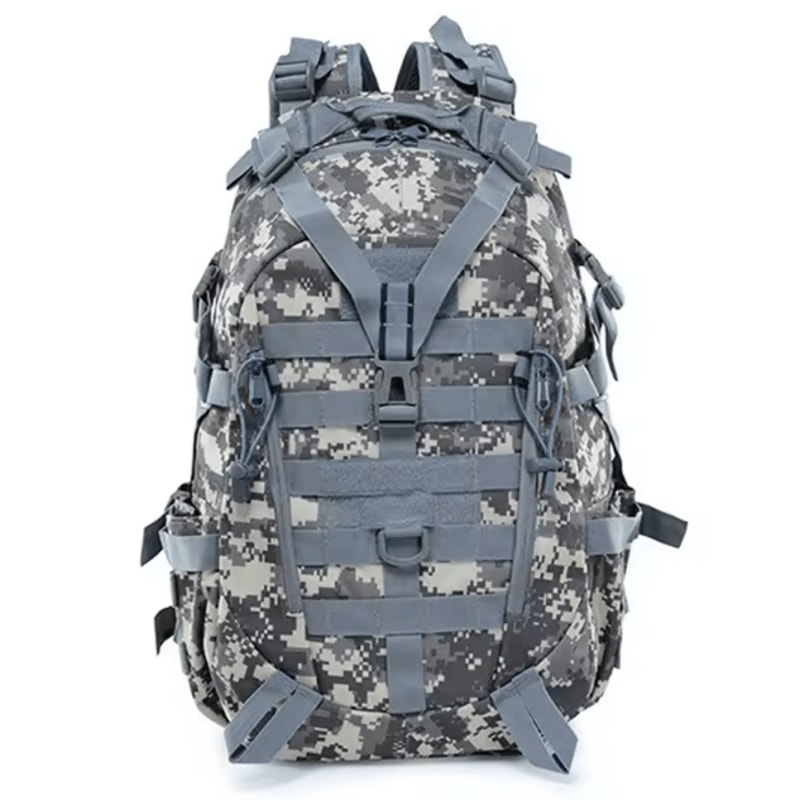3040L Tactical MOLLE Camping Backpack Reflective Outdoor Hiking Rucksack For Travel Climbing Fish 10