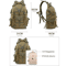 3040L Tactical MOLLE Camping Backpack Reflective Outdoor Hiking Rucksack For Travel Climbing Fish 4