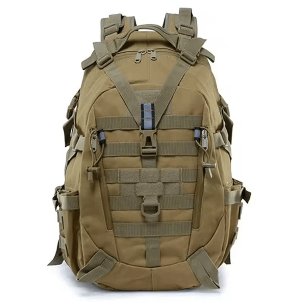 3040L Tactical MOLLE Camping Backpack Reflective Outdoor Hiking Rucksack For Travel Climbing Fish 5
