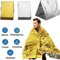 UltraLight Emergency Thermal Poncho Blanket Waterproof Mylar Survival Poncho For Camping Hiking E 0