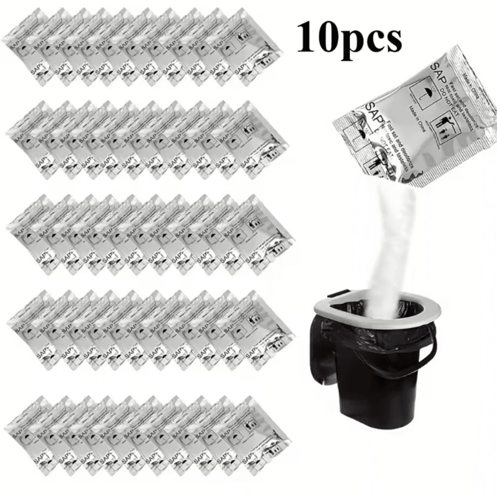 Eco Camping Toilet Gel Powder Portable Urine Solidifier Deodorizer Packets For Camping Toilets 10 5