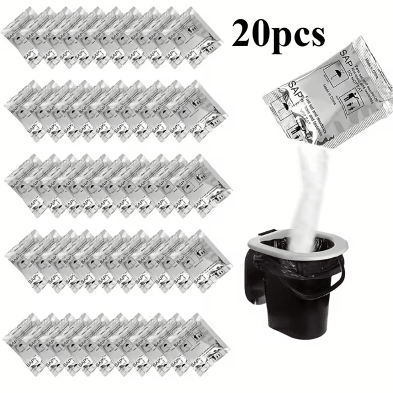 Eco Camping Toilet Gel Powder Portable Urine Solidifier Deodorizer Packets For Camping Toilets 10 6