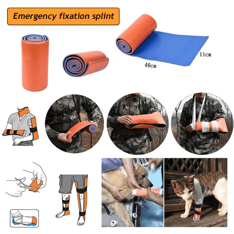 Universal Aluminum Splint Roll Moldable Emergency Medical Splint For Camping Travel Survival Firs 5