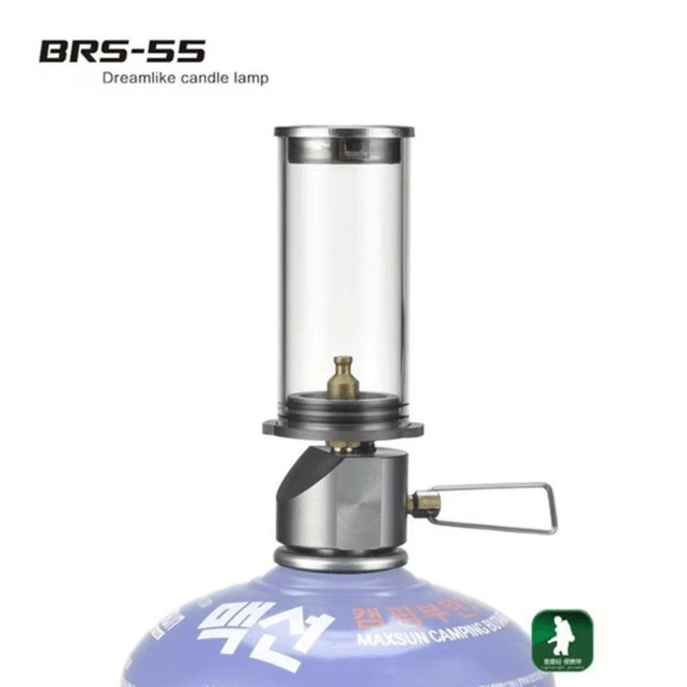 BRS55 Windproof Gas Camping Lantern Dreamlike Candlelight Camping Lamp For Tent Lighting Outdoor 0