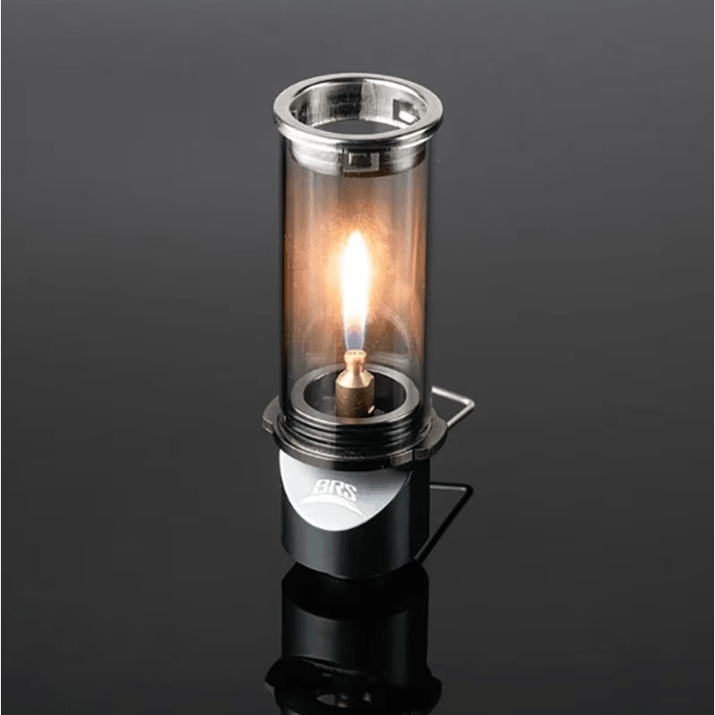 BRS55 Windproof Gas Camping Lantern Dreamlike Candlelight Camping Lamp For Tent Lighting Outdoor 4