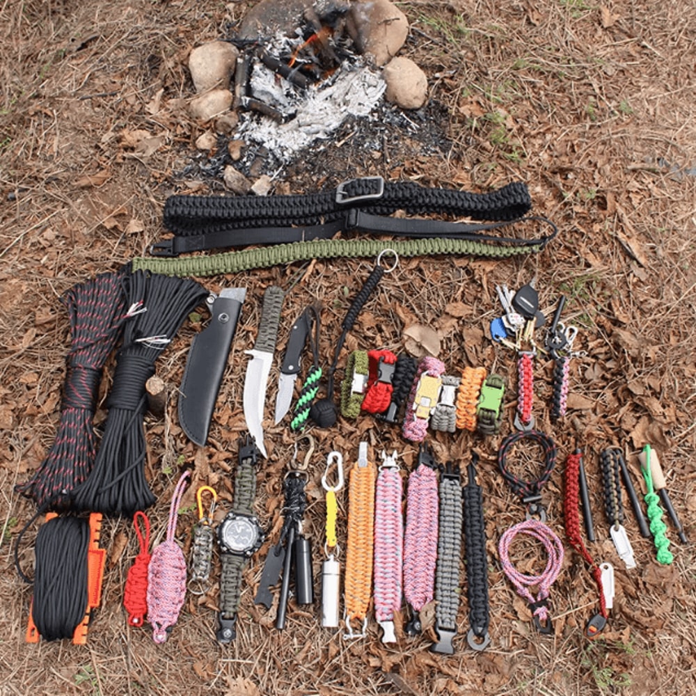 HeavyDuty 650 Survival Paracord 10Strand Multifunctional Paracord Rope With Fishing Line Copper W 3