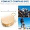 Vintage Copper Camping Survival Compass Waterproof GlowintheDark Pocket Compass For Hiking Outdoo 4