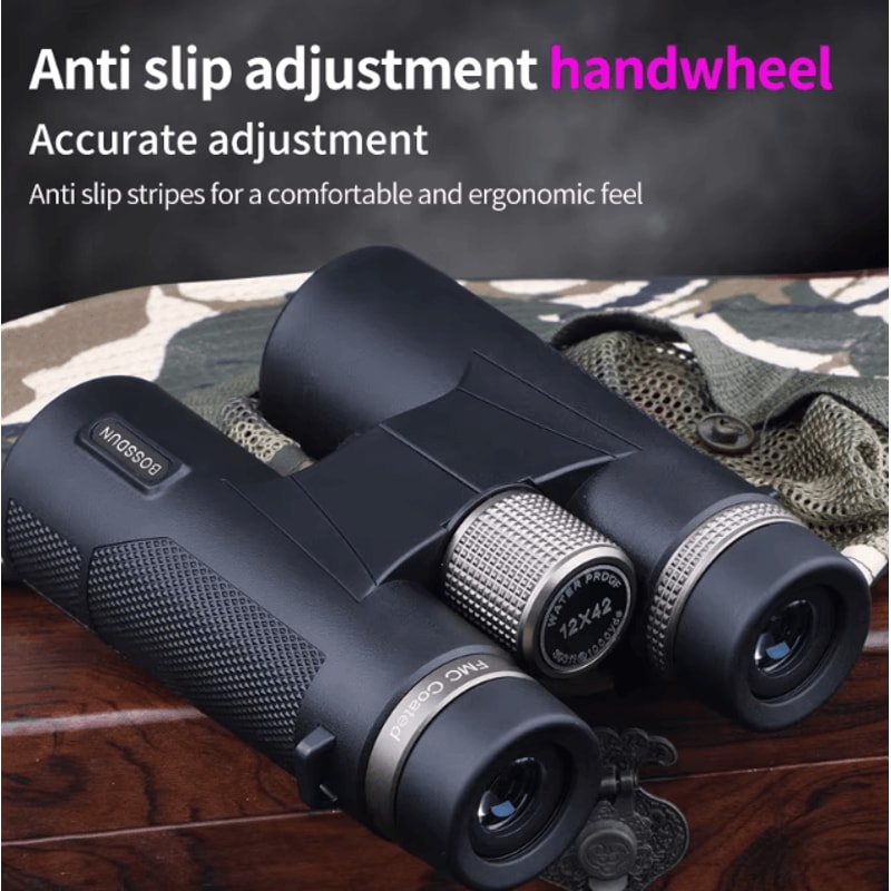 12x42 HD Binoculars For Bird Watching Professional BAK4 Prism Binoculars With ED Lens Waterproof M 1