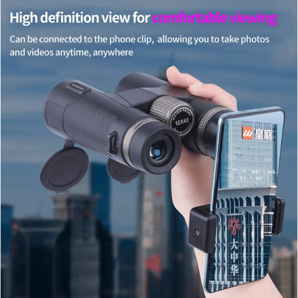 12x42 HD Binoculars For Bird Watching Professional BAK4 Prism Binoculars With ED Lens Waterproof M 2