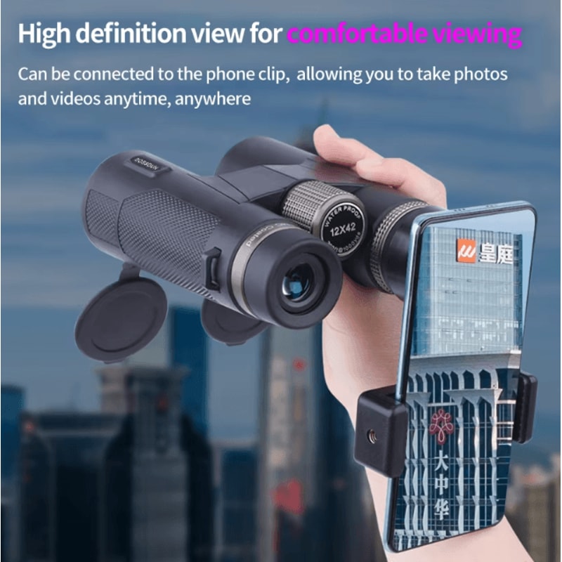 12x42 HD Binoculars For Bird Watching Professional BAK4 Prism Binoculars With ED Lens Waterproof M 2