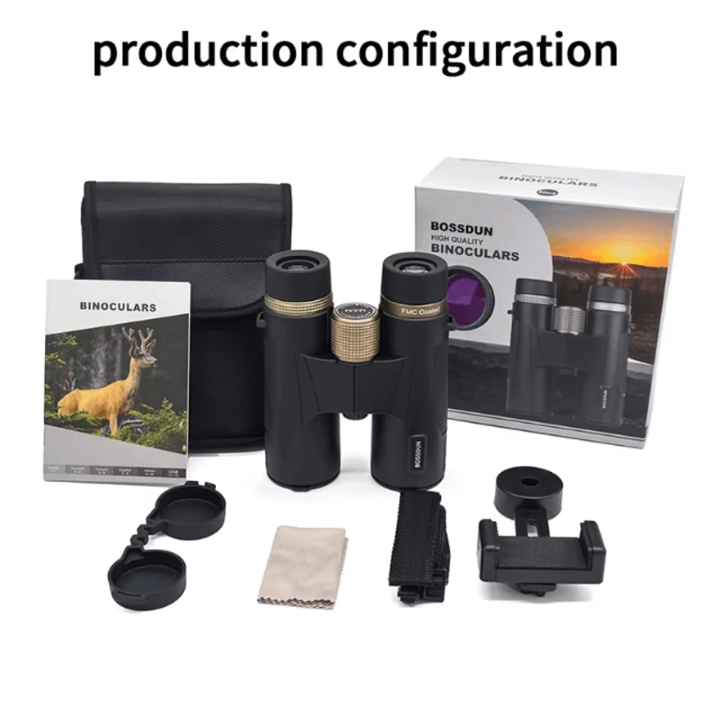 12x42 HD Binoculars For Bird Watching Professional BAK4 Prism Binoculars With ED Lens Waterproof M 4