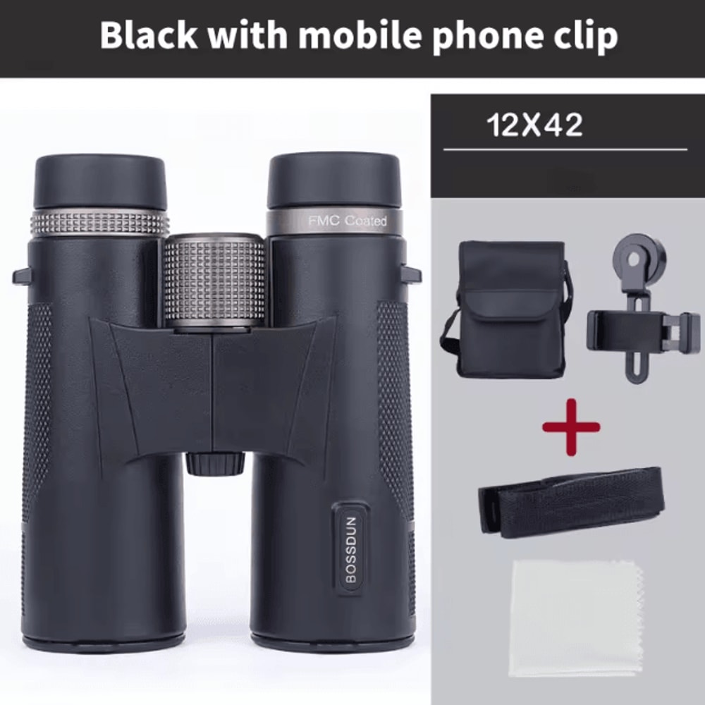 12x42 HD Binoculars For Bird Watching Professional BAK4 Prism Binoculars With ED Lens Waterproof M 5
